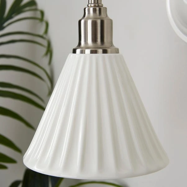 Lilbourne Ribbed Ceramic Wall Light 5 Lilbourne Ribbed Ceramic Wall Light - Image 3