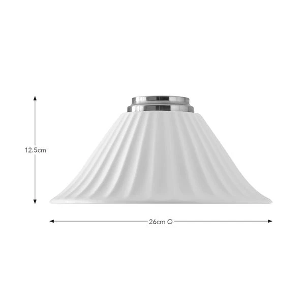 Lilbourne Ribbed Ceramic Easy Fit Pendant Shade 6 Lilbourne Ribbed Ceramic Easy Fit Pendant Shade - Image 4