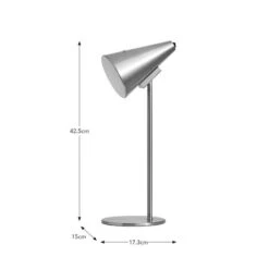 Conical Rechargeable Touch Dimmable Table Lamp 13 Conical Rechargeable Touch Dimmable Table Lamp -Dunelm 30898636 alt08