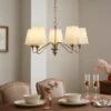 Nancy Metal 5 Light Chandelier 1 Nancy Metal 5 Light Chandelier -Dunelm 30898675