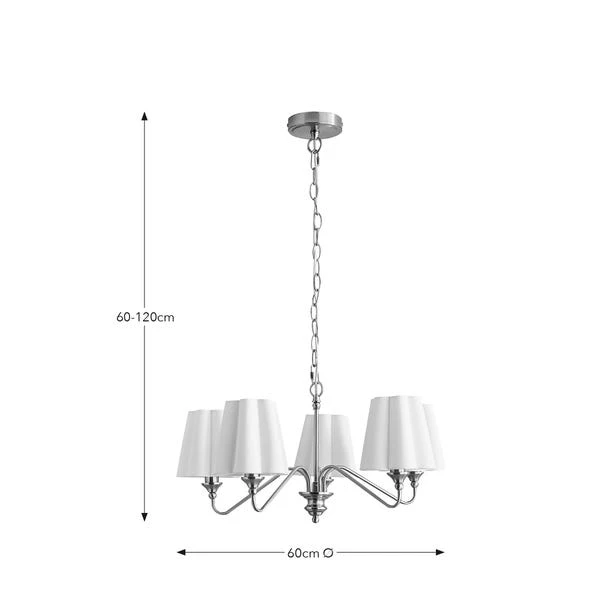 Nancy Metal 5 Light Chandelier 8 Nancy Metal 5 Light Chandelier - Image 6