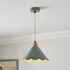 Remi Scalloped Pendant Light -Dunelm 30898678