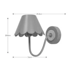 Remi Scalloped Wall Light 11 Remi Scalloped Wall Light -Dunelm 30898680 alt08