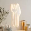 Knife & Fork Neon Sign -Dunelm 30901682