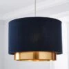 Nesa Two Tier Velvet Lamp Shade -Dunelm 30904178