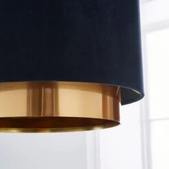 Nesa Two Tier Velvet Lamp Shade -Dunelm 30904178 alt02