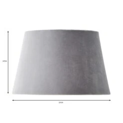 Clara Velvet Tapered Lamp Shade 38 Clara Velvet Tapered Lamp Shade -Dunelm 30904423 alt04