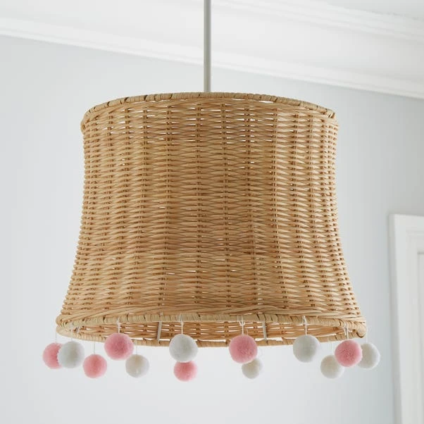 Fiesta Rattan Pom Pom Easy Fit Pendant Shade 4 Fiesta Rattan Pom Pom Easy Fit Pendant Shade - Image 2