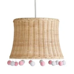 Fiesta Rattan Pom Pom Easy Fit Pendant Shade 15 Fiesta Rattan Pom Pom Easy Fit Pendant Shade -Dunelm 30912360 alt05