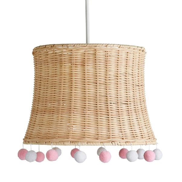 Fiesta Rattan Pom Pom Easy Fit Pendant Shade 6 Fiesta Rattan Pom Pom Easy Fit Pendant Shade - Image 4