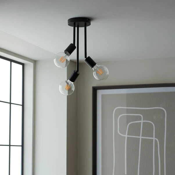 Koppla 3 Light Semi Flush Ceiling Light 6 Koppla 3 Light Semi Flush Ceiling Light - Image 4