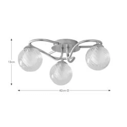 Selana Semi Flush Ceiling Light -Dunelm 30914612 alt08