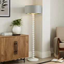 Ari Velvet Drum Lamp Shade 35 Ari Velvet Drum Lamp Shade -Dunelm 30916711 alt03