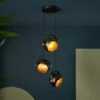 Olympya Industial 3 Light Cluster Ceiling Light 2 Olympya Industial 3 Light Cluster Ceiling Light -Dunelm 30921009