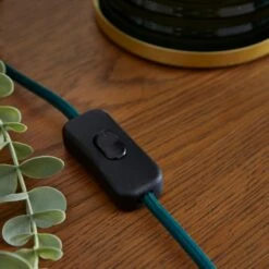 Nico Ribbed Glass Table Lamp 23 Nico Ribbed Glass Table Lamp -Dunelm 30921604 alt03