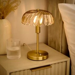 Lucille Glass Table Lamp 8 Lucille Glass Table Lamp -Dunelm 30921611 alt01