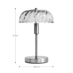 Lucille Glass Table Lamp 11 Lucille Glass Table Lamp -Dunelm 30921611 alt08