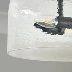 Henri Industrial 2 Light Mottled Glass Semi Flush Ceiling Light 10 Henri Industrial 2 Light Mottled Glass Semi Flush Ceiling Light -Dunelm 30921622 alt02