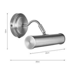 Maria Mid Century Adjustable Picture Wall Light -Dunelm 30921647 alt08