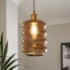 Nico Ribbed Easy Fit Pendant Shade 2 Nico Ribbed Easy Fit Pendant Shade -Dunelm 30921654