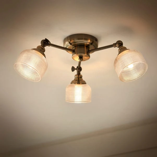 Amesbury Industrial 3 Light Semi Flush Ceiling Light 4 Amesbury Industrial 3 Light Semi Flush Ceiling Light - Image 2