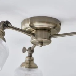 Amesbury Industrial 3 Light Semi Flush Ceiling Light 11 Amesbury Industrial 3 Light Semi Flush Ceiling Light -Dunelm 30921661 alt03