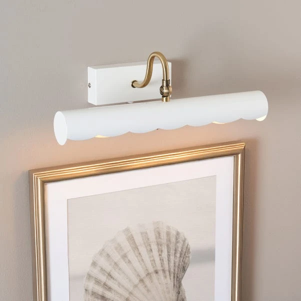 Remi Scalloped 2 Light Adjustable Picture Wall Light 3 Remi Scalloped 2 Light Adjustable Picture Wall Light