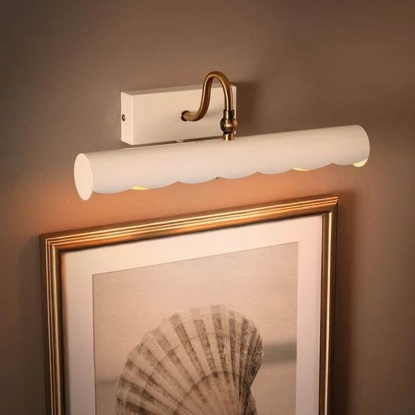 Remi Scalloped 2 Light Adjustable Picture Wall Light 4 Remi Scalloped 2 Light Adjustable Picture Wall Light - Image 2