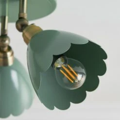 Remi Scalloped 3 Light Adjustable Spotlight -Dunelm 30921696 alt02