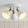 Remi Scalloped 3 Light Adjustable Spotlight 2 Remi Scalloped 3 Light Adjustable Spotlight -Dunelm 30921697
