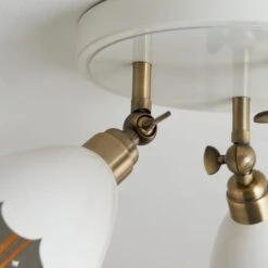 Remi Scalloped 3 Light Adjustable Spotlight -Dunelm 30921697 alt03