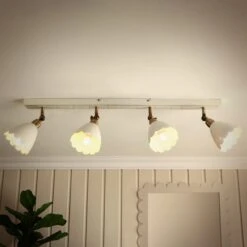 Remi Scalloped 4 Light Adjustable Spotlight Bar -Dunelm 30921698 alt01