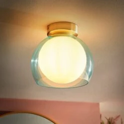 Eliza Bathroom Flush Ceiling Light 9 Eliza Bathroom Flush Ceiling Light -Dunelm 30921699 alt01