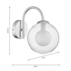 Eliza Bathroom Wall Light 13 Eliza Bathroom Wall Light -Dunelm 30921700 alt08