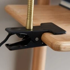 Georgi Industrial Ribbed Adjustable Clip On Table Lamp -Dunelm 30921705 alt02