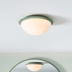 Lotto Bathroom Flush Ceiling Light -Dunelm 30921747