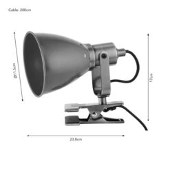 Miley Industrial Plug In Adjustable Clip On Desk Light 29 Miley Industrial Plug In Adjustable Clip On Desk Light -Dunelm 30921753 alt08