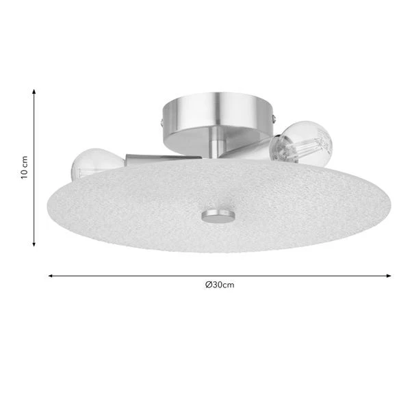 Circlet 3 Light Flush Bathroom Ceiling Light 13 Circlet 3 Light Flush Bathroom Ceiling Light - Image 11