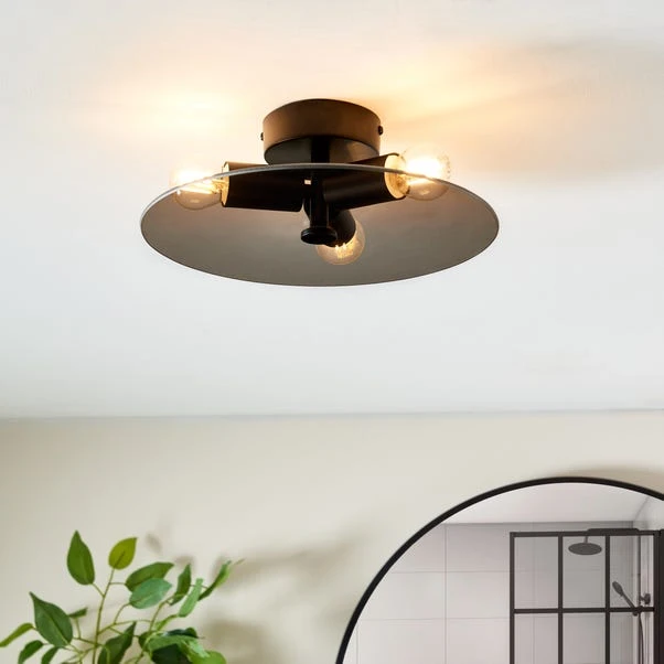 Circlet 3 Light Flush Bathroom Ceiling Light 3 Circlet 3 Light Flush Bathroom Ceiling Light