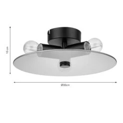 Circlet 3 Light Flush Bathroom Ceiling Light 17 Circlet 3 Light Flush Bathroom Ceiling Light -Dunelm 30921762 alt08