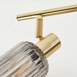 Riley Mid Century Ribbed 4 Light Adjustable Spotlight Bar -Dunelm 30921768 alt04