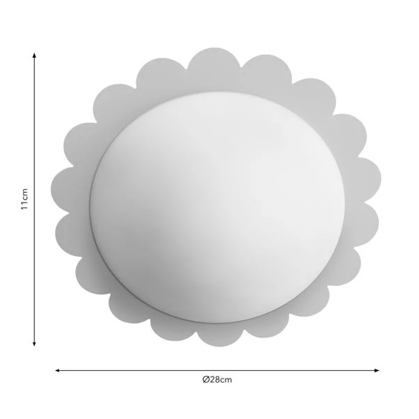 Remi Bathroom Flush Ceiling Light 7 Remi Bathroom Flush Ceiling Light - Image 5