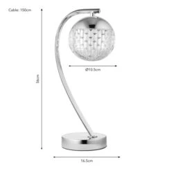 Valence Table Lamp 15 Valence Table Lamp -Dunelm 30921785 alt08