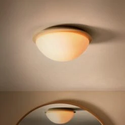 Lotto Bathroom Flush Ceiling Light -Dunelm 30921794 alt01