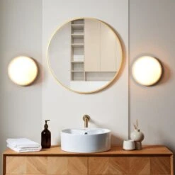 Lotto Bathroom Flush Ceiling Light -Dunelm 30921794 alt09