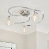 Alena 3 Light Semi Flush Ceiling Light -Dunelm 30922500