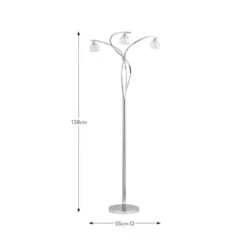 Alena 3 Light Floor Lamp 11 Alena 3 Light Floor Lamp -Dunelm 30922543 alt08
