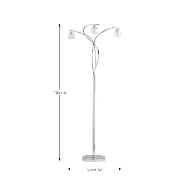Alena 3 Light Floor Lamp 7 Alena 3 Light Floor Lamp - Image 5