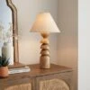 Juniper Stacked Wooden Table Lamp 1 Juniper Stacked Wooden Table Lamp -Dunelm 30922858