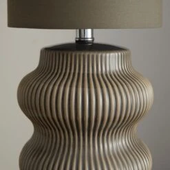 Pippin Ribbed Ceramic Table Lamp 22 Pippin Ribbed Ceramic Table Lamp -Dunelm 30922878 alt02